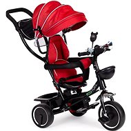 ECOTOYS tricycle with roof and guide bar, red-black - Tricycle