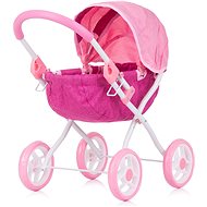CHIPOLINO Deep Stroller for dolls Daisy Pink linen - Doll Stroller