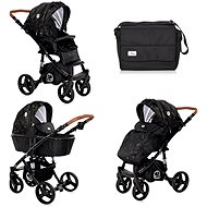 Lorelli Stroller RIMINI (2in1) + Carrycot + Stroller Bag FOREST GREEN&BLACK - Baby Buggy