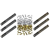 Party confetti Set of 6, 40 cm, golden silver metallic New Year's Eve - Confetti
