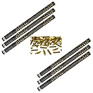 Party confetti Set of 6, 80 cm, gold metallic New Year's Eve - Confetti