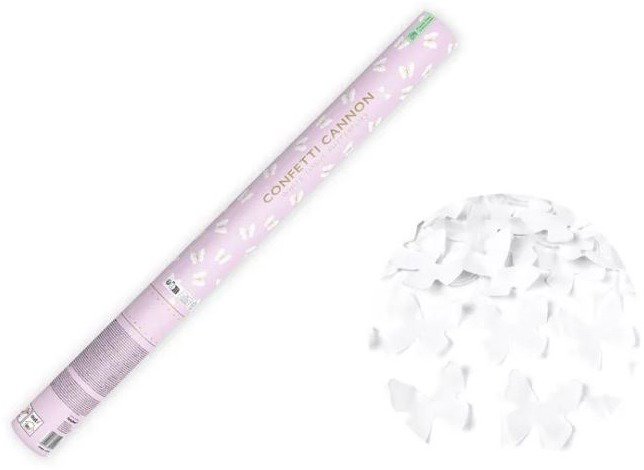 Party confetti 60 cm - white butterflies - Confetti