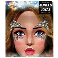 GUIRCA Stick-on face rhinestones silver - Carnival Mask