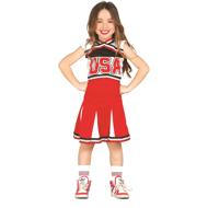 GUIRCA Cheerleader red children's costume 3-4 years - Costume