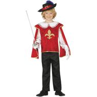 GUIRCA Musketeer red children's costume 3-4 years - Costume