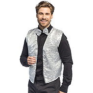Boland Silver sequin vest and bow tie set size. M/L - Costume