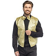 Boland Gold sequin vest and bow tie set size. M/L - Costume