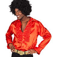 Boland Red men's disco shirt size. L - Costume