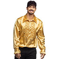 Boland Gold men's disco shirt size. M - Costume