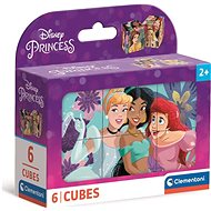 CLEMENTONI Disney Princesses Picture Cubes, 6 cubes - Kids’ Building Blocks