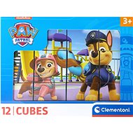 CLEMENTONI Picture Cubes Paw Patrol, 12 cubes - Kids’ Building Blocks