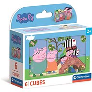 CLEMENTONI Peppa Pig Picture Cubes, 6 cubes - Kids’ Building Blocks