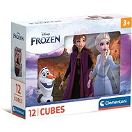 CLEMENTONI Ice Kingdom Picture Cubes, 12 cubes - Kids’ Building Blocks