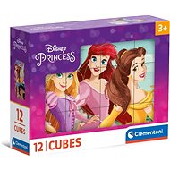 CLEMENTONI Disney Princesses Picture Cubes, 12 cubes - Kids’ Building Blocks