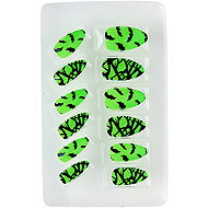 Widmann Artificial Halloween nails neon 12 pcs, self-adhesive - Costume Accessory