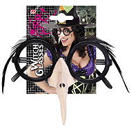 Widmann Witch nose with glasses - Costume Accessory