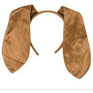 Widmann Dog ears on headband long - Costume Accessory