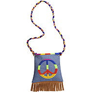 Widmann Hippie handbag with fringe - Costume Accessory