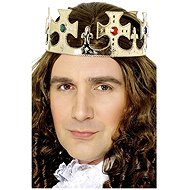 Widmann Crown for the King gold with rhinestones - Costume Accessory