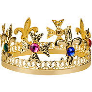 Boland Medieval royal crown gold metal - Costume Accessory