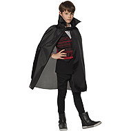 Boland Black coat with collar for children 75 cm - Costume Accessory