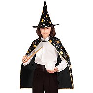 Widmann Witch's black hat and cloak 70 cm - Costume