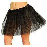 GUIRCA Women's black tulle skirt Tutu 40 cm - Costume Accessory