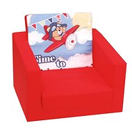 Delsit Children's armchair, sofa Pilot, red - Children's Chair