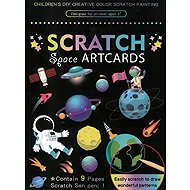 FANDY Mark Scratch Picture 9 pcs 05, Space - Creative Kit