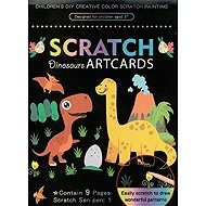 FANDY Scratch Picture Mark 9 pcs 07, dinosaur - Creative Kit