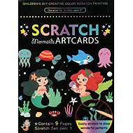 FANDY Scratch Picture Mark 9pcs 08, Mermaid - Creative Kit