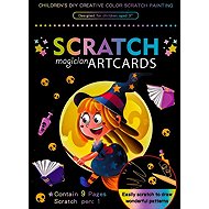 FANDY Scratch Picture Mark 9 pcs 12, Witch - Creative Kit