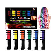 Toybit Children's hair colours with comb 6 pcs - Hair Chalks