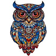 Kruzzel 24551 Wooden puzzle owl, 177 pieces, 38 × 21,5 cm - Jigsaw Puzzle