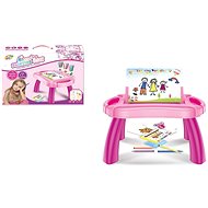MaDe Drawing board + table, girls, 38 × 26 × 30 cm - Drawing Pad