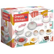 Bavytoy Dish set 32 pcs white-pink - Kitchenware Set