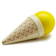 ERZI Ice cream in cone yellow - Toy Kitchen Food
