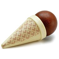 ERZI Ice cream in cone brown - Toy Kitchen Food