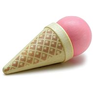 ERZI Ice cream in a cone pink - Toy Kitchen Food