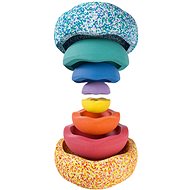 Stapelstein Summer Rainbow Set classic sculpture shadow - Balance Game