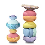 Stapelstein Summer Rainbow Set complete pastel - Balance Game