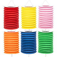 Boland Set of 12 solid colour lanterns cylinder - Chinese Lantern