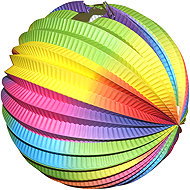 Wiky Rainbow Ball Lantern 25cm - Chinese Lantern