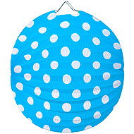 LUMA 25cm round lantern blue, 2 pcs - Chinese Lantern