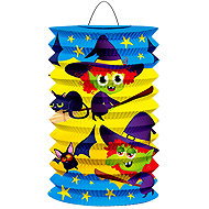 LUMA 15 cm cylinder lantern HALLOWEEN witch - Chinese Lantern
