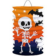 LUMA Halloween skeleton cylinder lantern 15cm - Chinese Lantern
