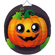 LUMA 25cm round lantern HALLOWEEN pumpkin (2) - Chinese Lantern