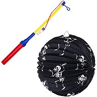 Rappa lantern with skeletons and a light-up stick - Chinese Lantern