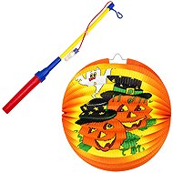 Rappa lantern with cheerful pumpkins and a light-up stick - Chinese Lantern