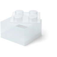 LEGO storage box with lid, glitter transparent - Storage Box